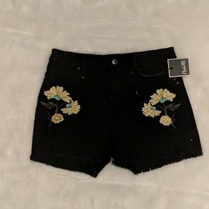 New Nanette Lepore  Black Denim Shorts